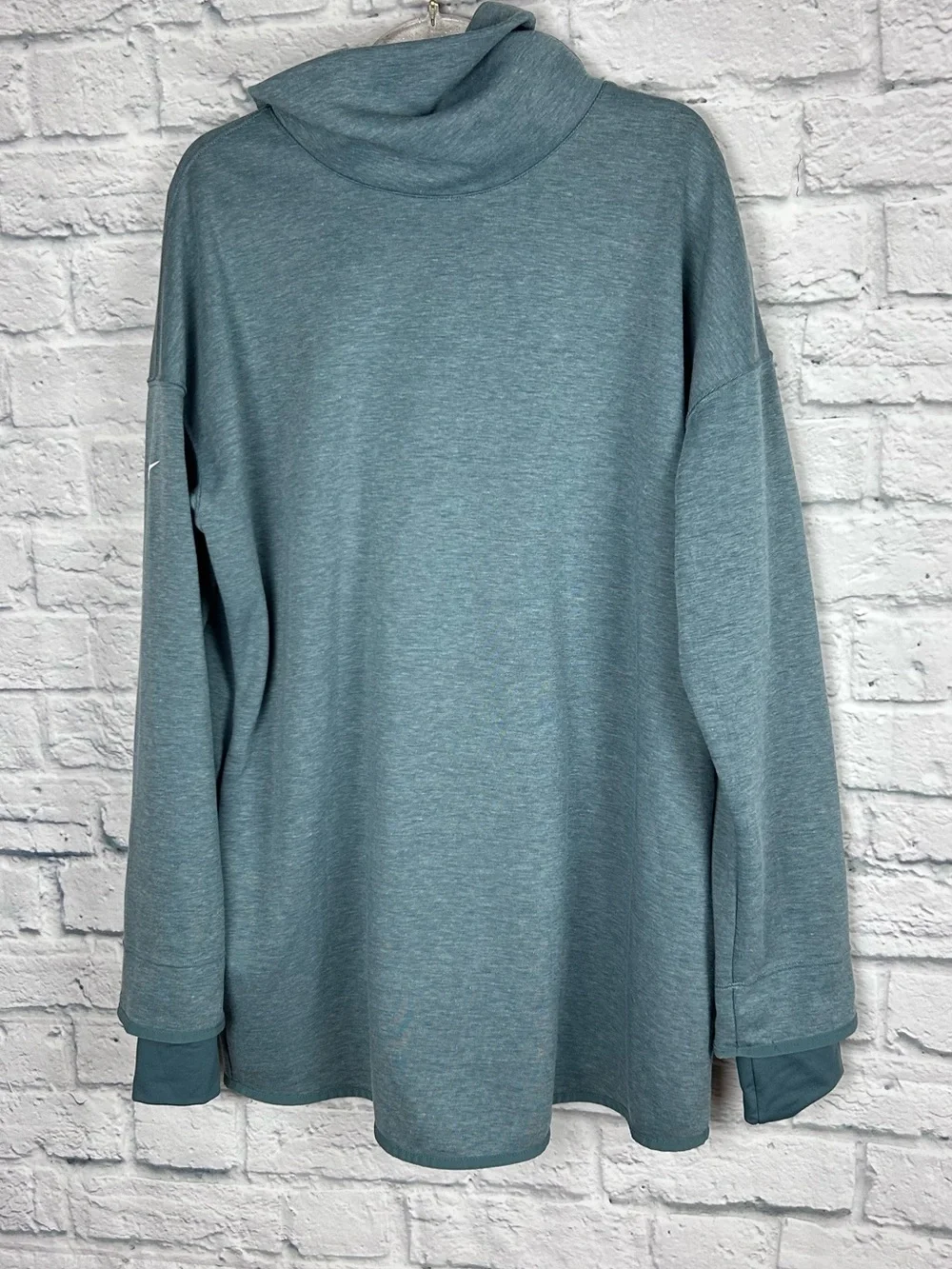 Nike Maternity Yoga Luxe Cowl Neck Tunic Sweatshirt Large